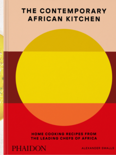 Collage design of The Contemporary African Cookbook cover